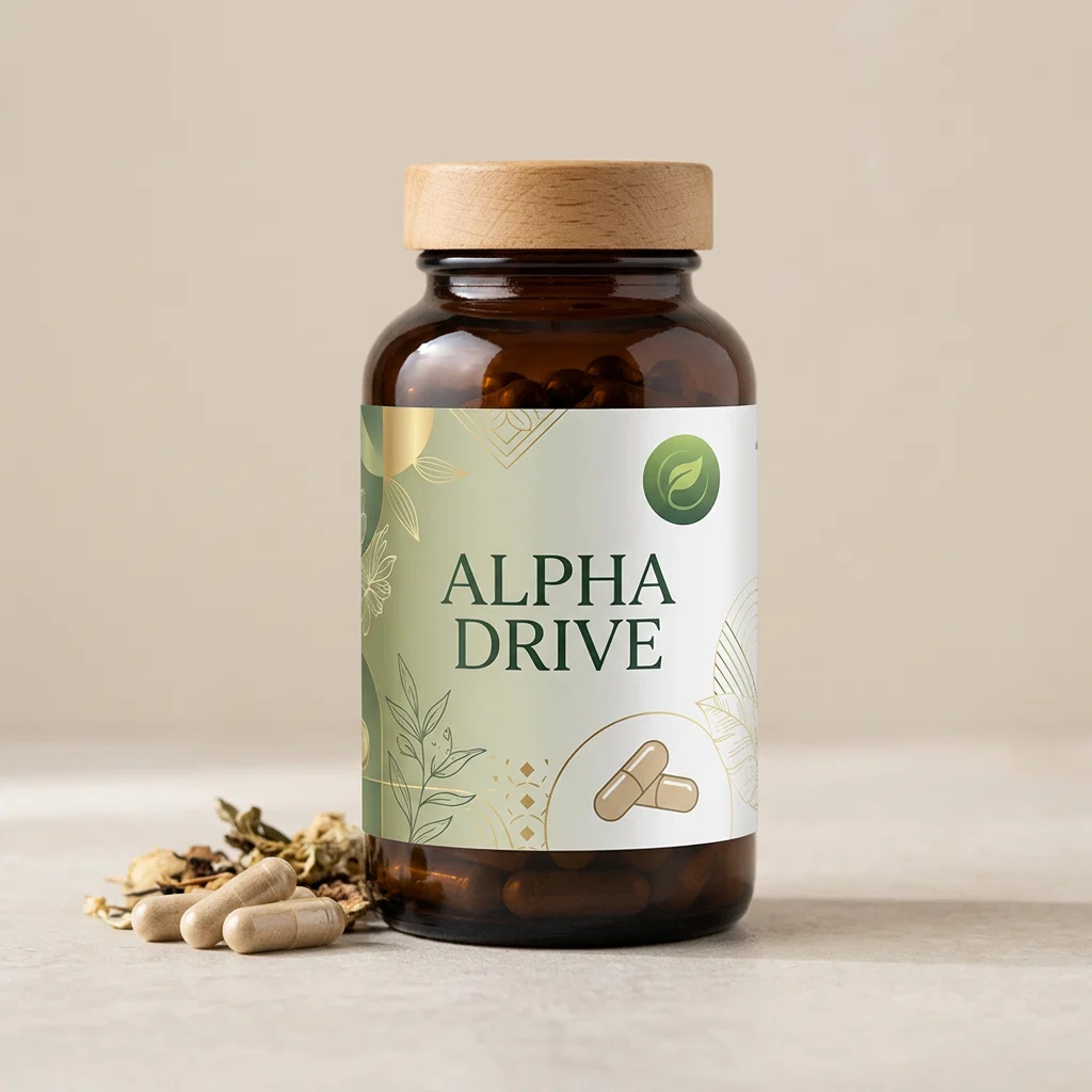 Alpha Drive supplement capsules witte pot